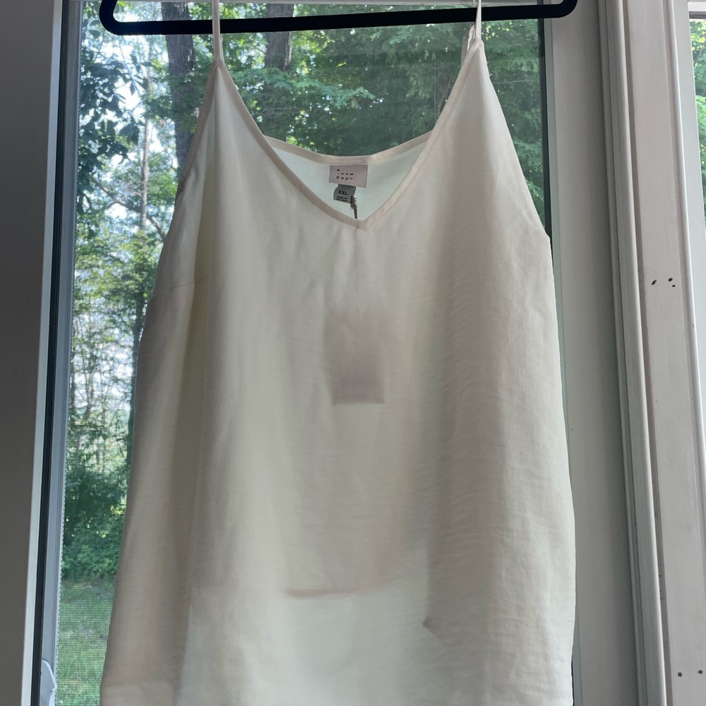 a new day Cream Tank Top